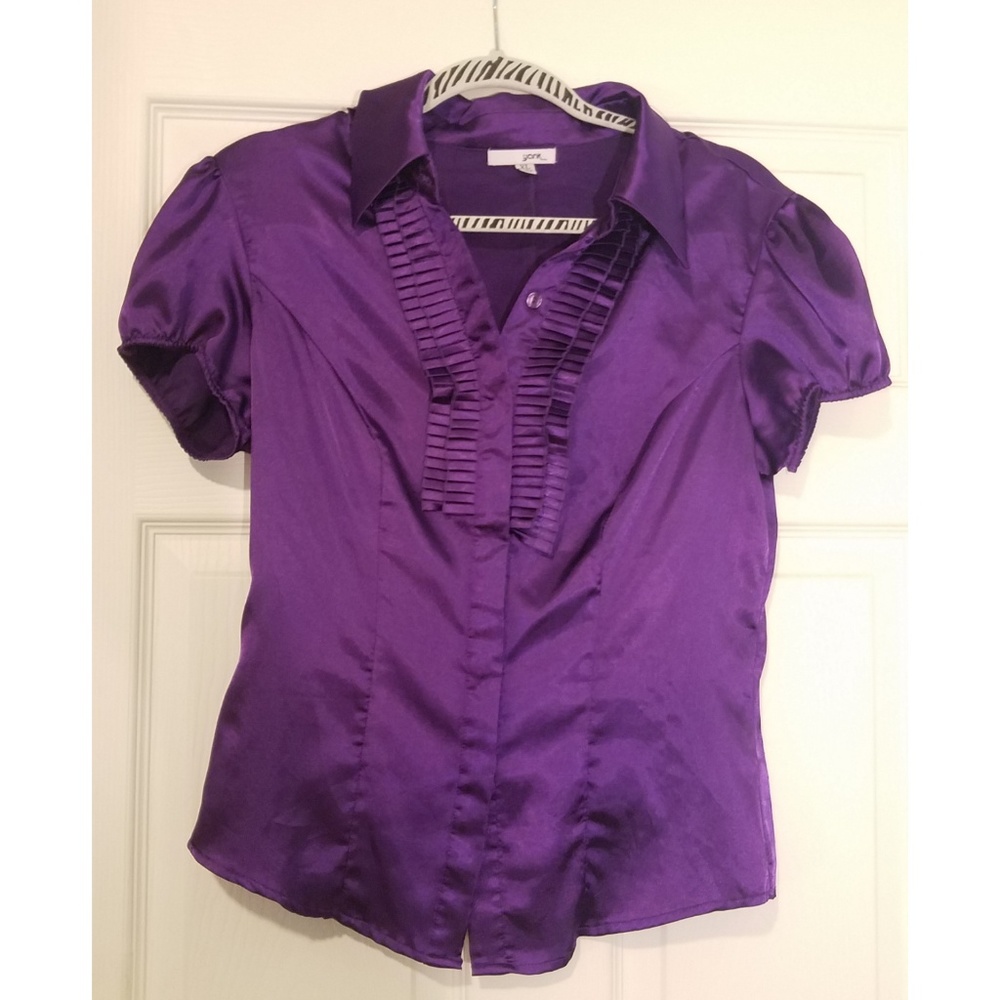 Shiny Purple Blouse